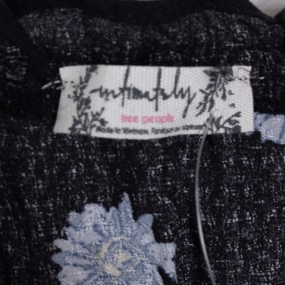 NWT Free People Bali Wild Daisy Slip in Black Combo $88 - Picture 8 of 9